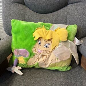 Disney Store Tinkerbell plush throw pillow